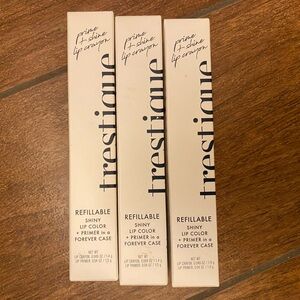 Bundle of Trestique Shiny Lip Crayon + Primer three colors new with box